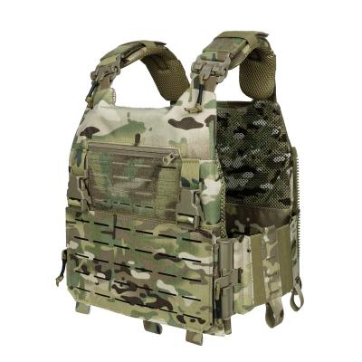 China IDOGEAR Quick Release Tactical Vest Camouflage Combat Training Modular Molle Vest Paintball Plate Carrier for sale