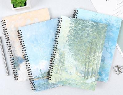 China Custom Hard Cover Spiral Binder Spiral Binder Full Colors Printing Journal Hard Custom Diaries Wire O Notebook Agenda Planner for sale