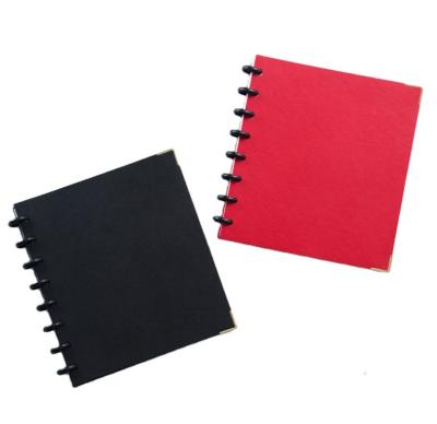 China Creative Spiral Design 360-Degree Folding Soft Leather Wholesale Cornell University Studay Cover Spiral Binding Notebook for sale