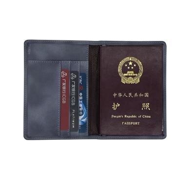 China Fashion Business Travel PU Leather Card Holders Bag Wallet Case Passport Holder Custom Passport Cover for sale