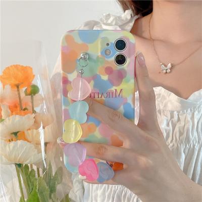 China Anti-drop love bracelet design cell phone case for iPhone 7 8plus XS 11 12Promax TPU soft protection cover for sale