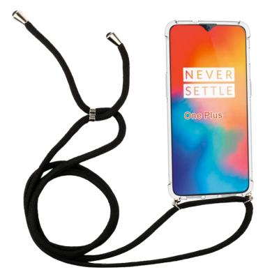 China Protective Case in Running Cross - Body Lanyard Case For Oneplus 6T/7 Soft TPU Back Shockproof Cover for sale