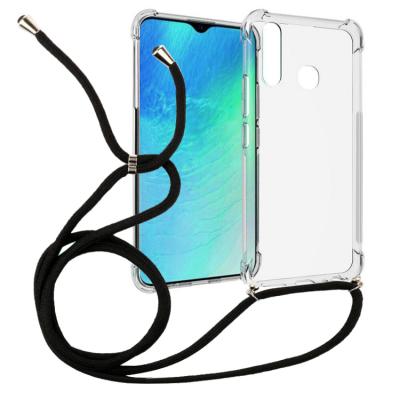 China Protective Case in Running Cross - Body Lanyard Case Soft Back Shockproof Cover for Vivo tpu U3/Y19 for sale