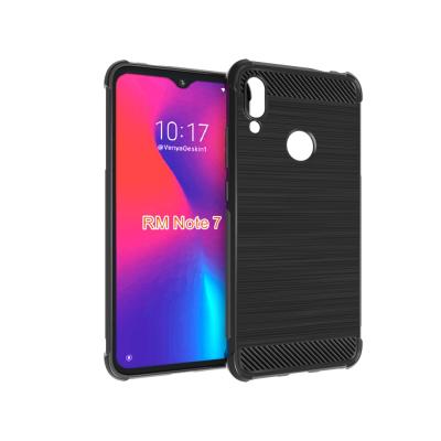 China Protective Case For Redmi Note 7 Carbon Fiber Soft Tpu Newstyle Cover Brushed Case For Redmi Note 7 for sale