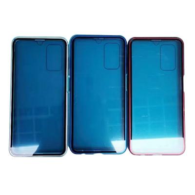 China Hot Selling Magnetic Protective Mobile Phone Case For Samsung Galaxy A32 Metal Front And Back Both Side Tempered Glass Cover In Stock for sale