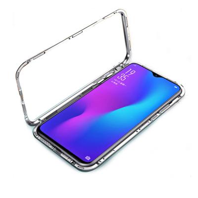 China China Manufacturer Protective Cell Phone Glass Magnetic Cover For vivo z1 pro Tempered Glass Phone Back Case for sale