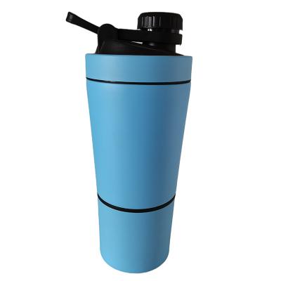 China Sustainable Single Wall Coffee Mug Insulated Tumblers Stainless Steel Thermos Bottle Shaking Bottle With Two Piece Body for sale