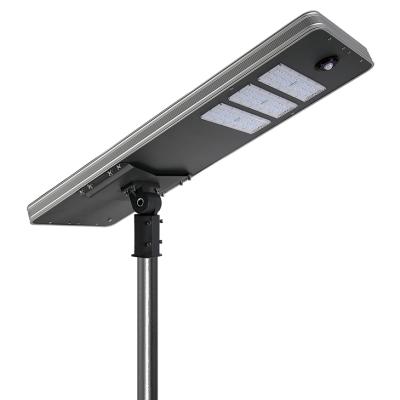 China ROUTE advanced technology ip65 120w 160 lumens all in one integrated solar panel led outdoor street light for sale