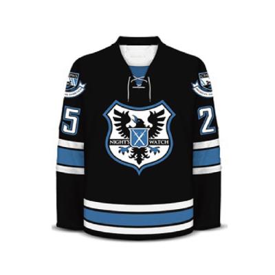 China Durable Custom Professional Laced Collar Ice Hockey Jerseys for sale