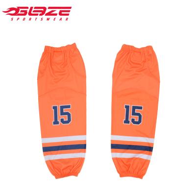 China Wholesale Custom Durable Professional Protective Sublimated Player Knitted Ice Hockey Socks for sale