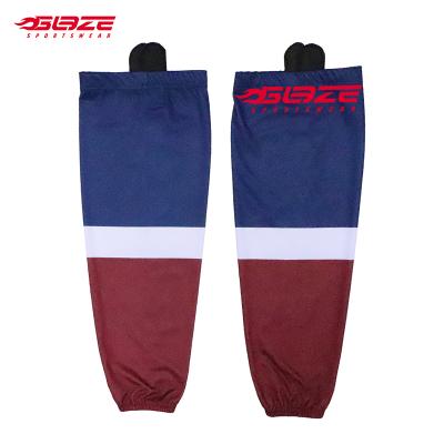 China Durable Wholesale Custom Your Design For Youth Adult Ice Hockey Sublimated Socks for sale