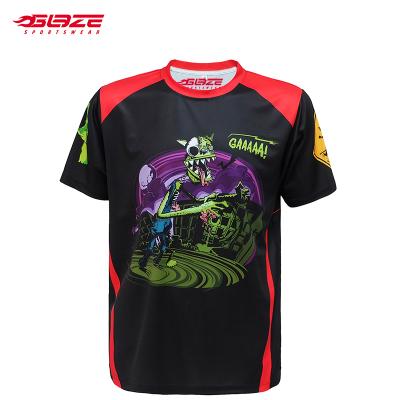 China High quality anti-pilling polyester kids sublimation v neck camouflage short sleeve t-shirt unisex for sale