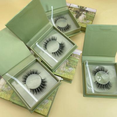 China Fairly Light Custom Eyelashes Current Custom Packaging 100% Handmade False Mink Eyelashes Private Label for sale