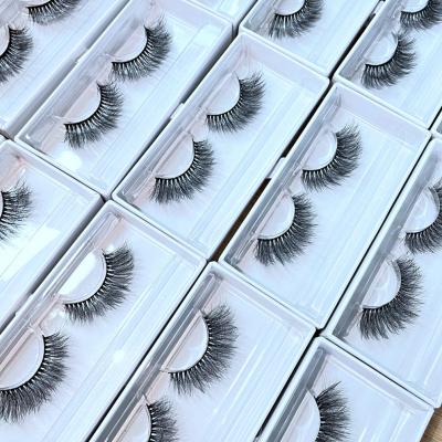 China New Style Soft Natural Full Strip False Eyelashes Hand Made Real Silk Vendor for sale