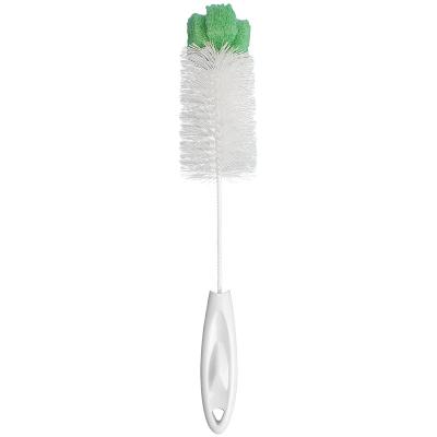 China Durable Nylon Wire Cup Brush With Handle Plastic Baby Bottle Cleaning Brush Durable Clean Brush for sale