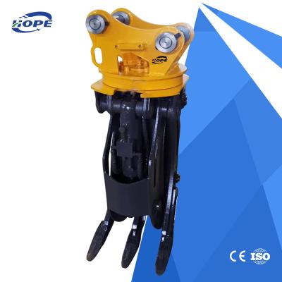 China ODM Hydraulic Wood Log Grab Excavator Attachment 12ton-18ton for sale