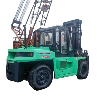 China 15 Ton Mitsubishi FD150 Diesel Forklift for Hotels Efficiency Improvement for sale