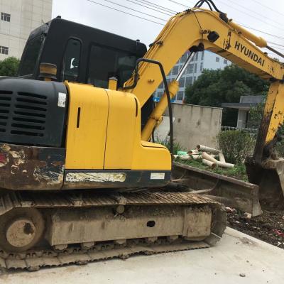 China Motor original 8TON Peso de operação Mini Excavator HYUNDAI 80 Máquina de segunda mão à venda