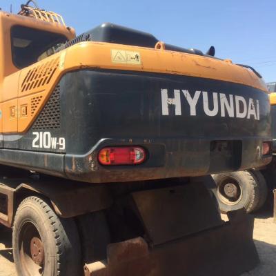 China 15TON Usado Hyundai 210-9 Excavador de rodas com capacidade de balde de 4m3 Opção do cliente à venda