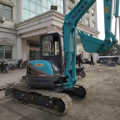 China Max. Hebhöhe 44m 2021 Gebraucht Japan 5,5 Tonnen KOBELCO SK55 SK55SR-3 Minibagger zu verkaufen