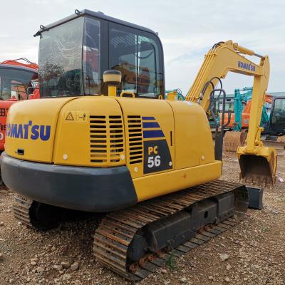 China Low Hours Komatsu Pc56-7 Used Excavator in Shanghai with and Original Hydraulic Valve for sale