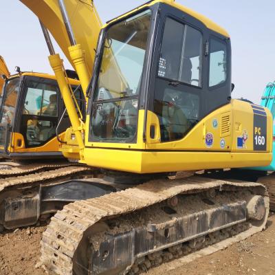 China Original Secondhand Crawler Digger PC160 in Yard Good Condition Komatsu Used Excavator for sale