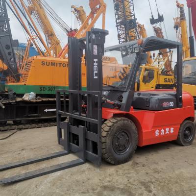 China HELI 5t CPCD50/CPCD30/CPCD35 Forklift Used Diesel Forklift for Garment Shops Market for sale