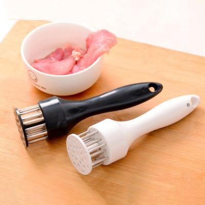 China Viable Tool BBQ Steak Needle Tenderizer Meat Tool Kitchen Pork Chops Loose Meat Hammer Stainless Steel Meat Tenderizer for sale