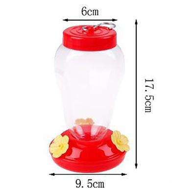 China Hot Selling Cheap Premium Automatic Bird Feeder Plastic Bottle Hand Automatic Birds Feed Container With Circle for sale