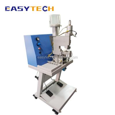 China Bead Punching Inserting Process Bead For Fabric Tying Eyelet Riveting Machine Press Metal Snap Button for sale