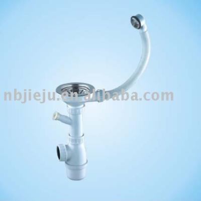 China Single strainer sink waste with overflow for sale