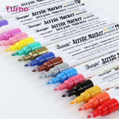 China Inscription of color pens& Marker Pens Chile School Creative Stationery Hot Sale High Quality 12 Colors Highlighter Mixed Marker Pen Set For Drawing for sale