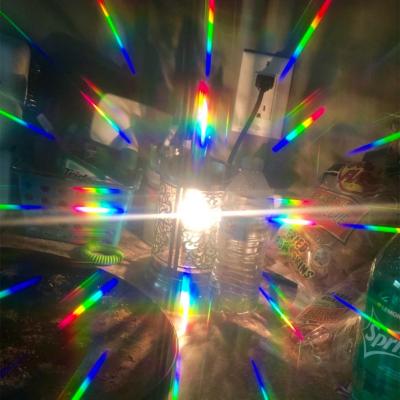 China Each Diffraction Sheet Is Separated By A Faint Line 13500 Inch Lazer Viewers Linear Lines Filter Sheets - Glass Fireworks 3D Film For Holidays for sale