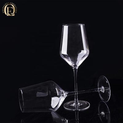 China Wholesale Plated Glass Set 485ml Handmade Clear and Colored Red Wine Wine Color Custom Made Glass for sale