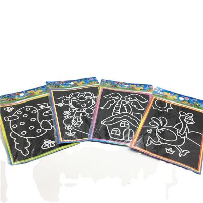 China Magic Art Paper Stickers Child Painting Creative Drawing Board Scratch Cards 20pcs/Set Learning Education Toy Coloring Books For Kids for sale