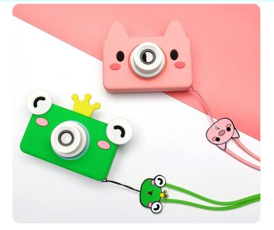 China New Best Mini Cheap Animal Pig Bear Rabbit Built-in Video Photo Toys Waterproof LED Flashlight Digital Camera For Kids for sale