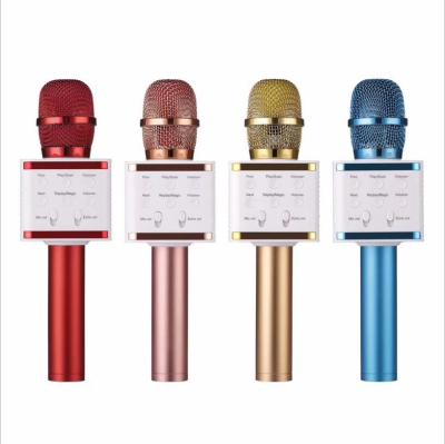 China Protable Drop Shipping V7 1200mah Portable Karaoke Microphone Colorful Mobile Phone for sale