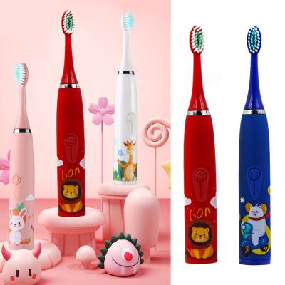 China Sonic Electric Toothbrush Home Brush USB Rechargeable Waterproof IPX7 Kids Oral Kids Tooth Cleaner 6 Replacement Brush Heads for sale