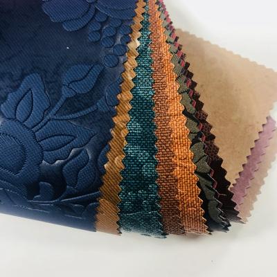 China Waterproof other textiles and leather products PU rexin fabric book cover bonded color change materials for sale