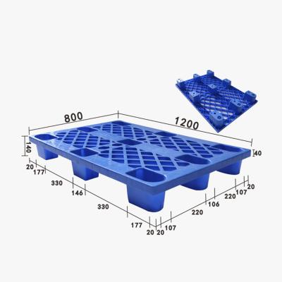 China GUANGZHOU factory 6.6kg single face single face plastic pallet for logistics storage for sale