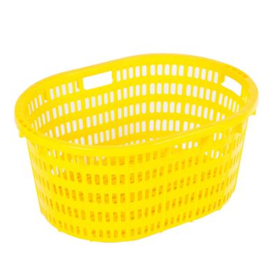 China Mesh Supermarket HDPE Storage Plastic Foldable Mesh Egg Carrier Basket Vegetable Crate for sale