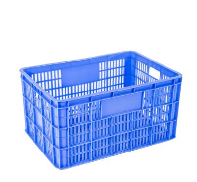 China Stackable Plastic Mesh Collapsible Carrying Turnover Basket For Fruits And Vegetables for sale