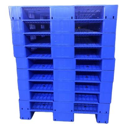 China Heavy Duty Durable Stainless Steel Plastic Pallet Rack Single Faced Plastic Flat Trays For Forklifts Platform Warehouse Shelves for sale