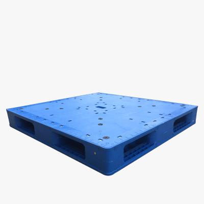 China Double Faced Two Faced Lifting Plastic Pallets Euro Plastic Pallet Flat Style 1200x1000 for sale