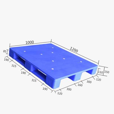 China Industry 5.0T Loading Capacity Single Faced Packing Heavy Duty Plastic Pallet With Steel for sale