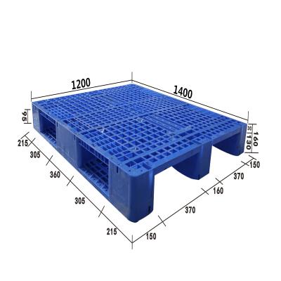 China Hot Sale 1400 1200 160 Double Faced Used Plastic Pallet for sale