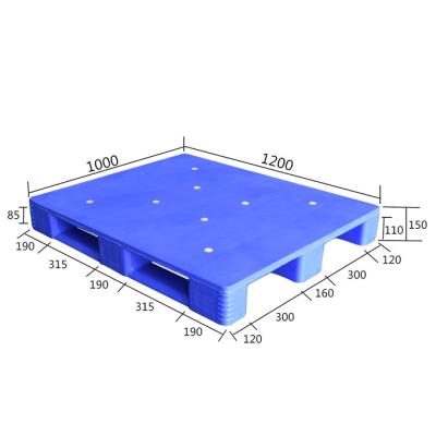 China Welding Injection 1200x1000 Standard Size Single Faced Duty 5000KG Superheavy Plastic Pallet for sale