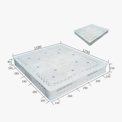 China Single Faced Plastic Pallets Environmental Outdoor Euro Grid Standard 20.4KG for sale