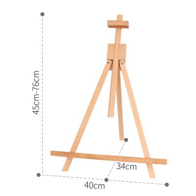 China Dongjin Easel Desktop Easel Stand Beech Wood Painting and on Mini Easel Display for Studio and Students Foldable Solid Wood Easel for sale