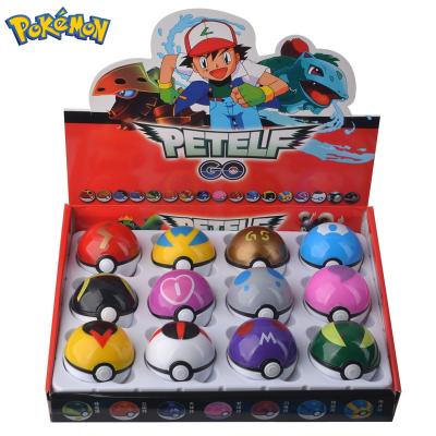 China 12 Pcs/Set Dolls Toy For Children Gift Toys Charmander Anime Pocket Monster Action Number Pokemon Game Push Ball Model Figure for sale